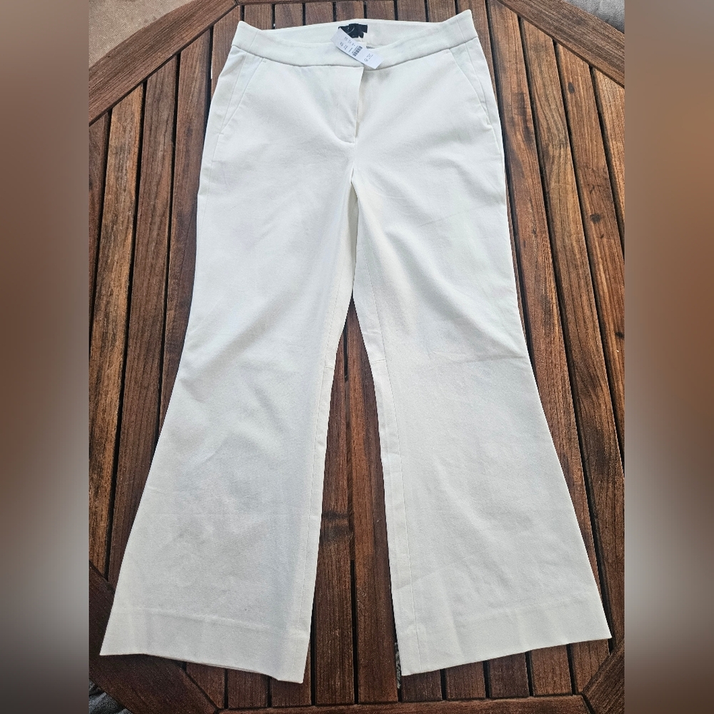 J. Crew White Trousers